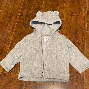 Baby Gap 3-6 Month Zip Up Hoodie with ears